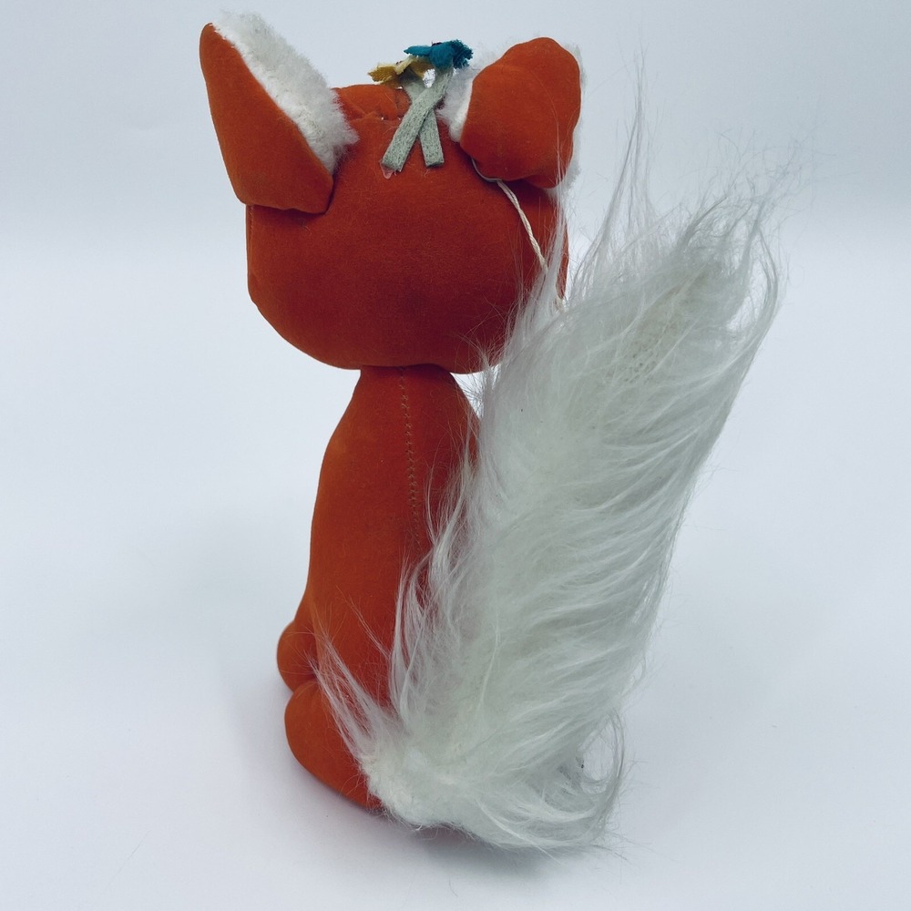 Vintage Dream Pets Plush Vickie Vixen Fox With Tags Made In Japan #1268 - Picture 6 of 10